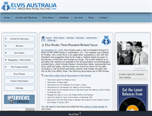Tablet Screenshot of nixon.elvispresley.com.au